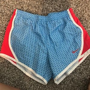 red white and blue kids nike shorts